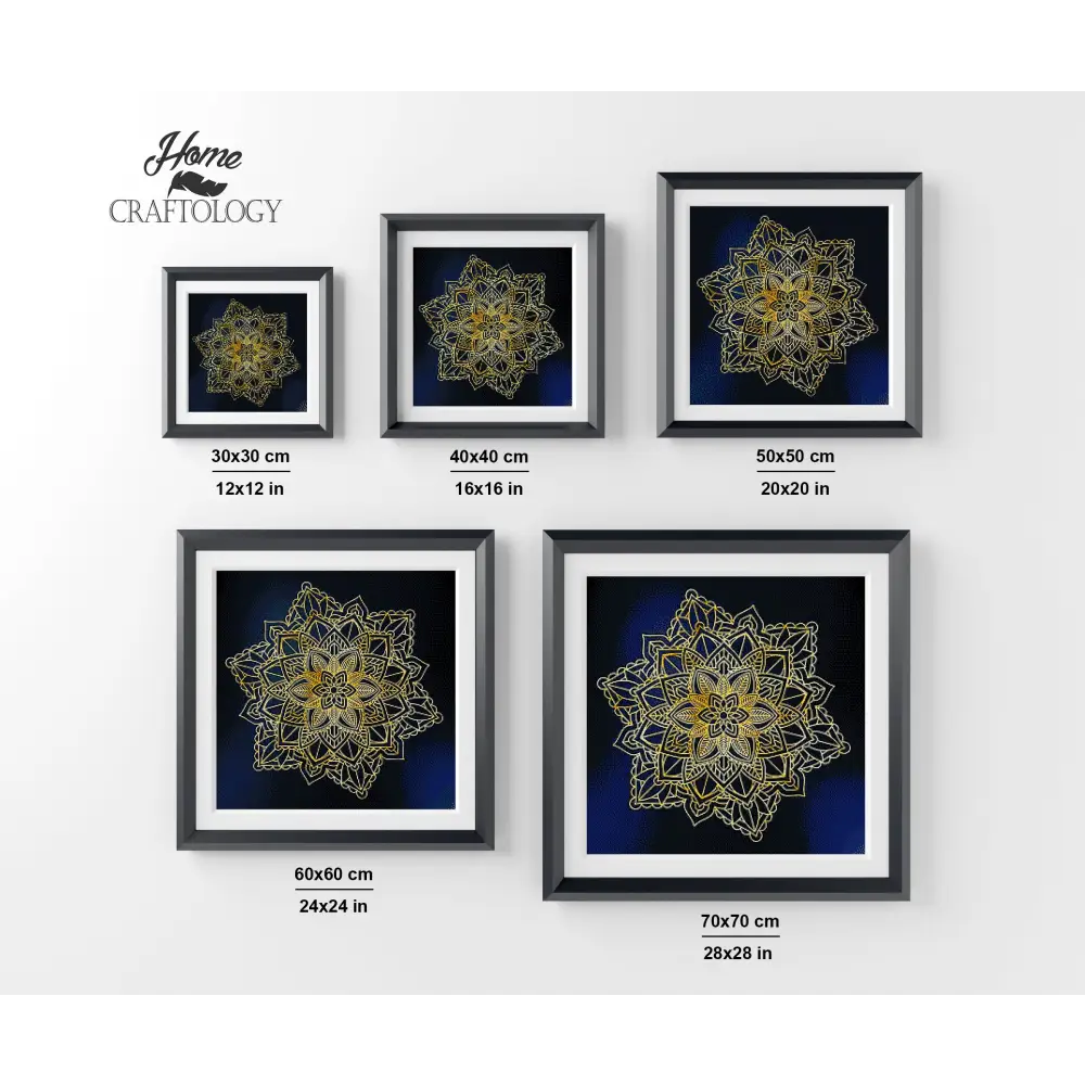 Gold Mandala - Premium Diamond Painting Kit - Diamond Painting Kit