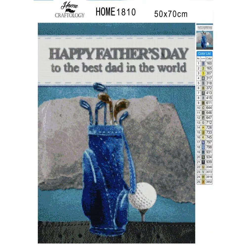Golfer Dad - Premium Diamond Painting Kit - Diamond Painting Kit