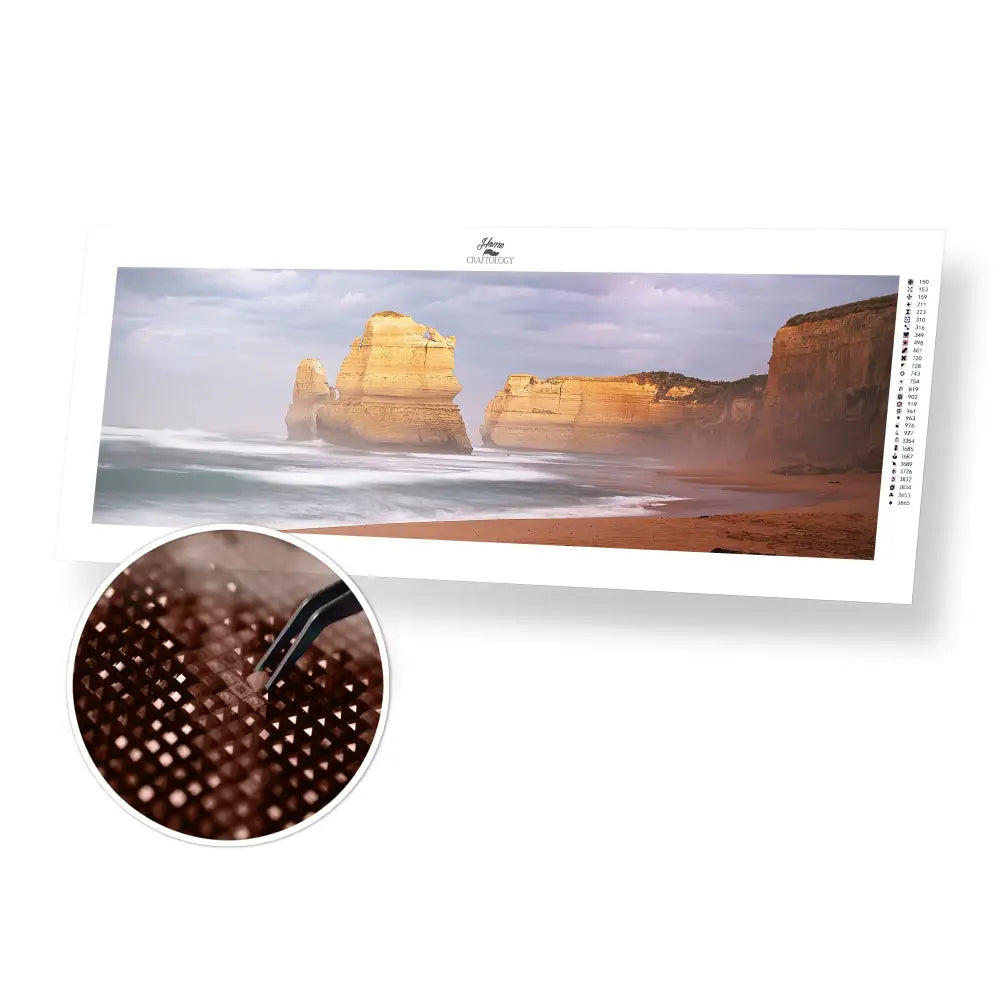 Gordon’s Steps - Premium Diamond Painting Kit - 90x30cm / 35x12’’ / Square (Most Popular) - Diamond Painting Kit
