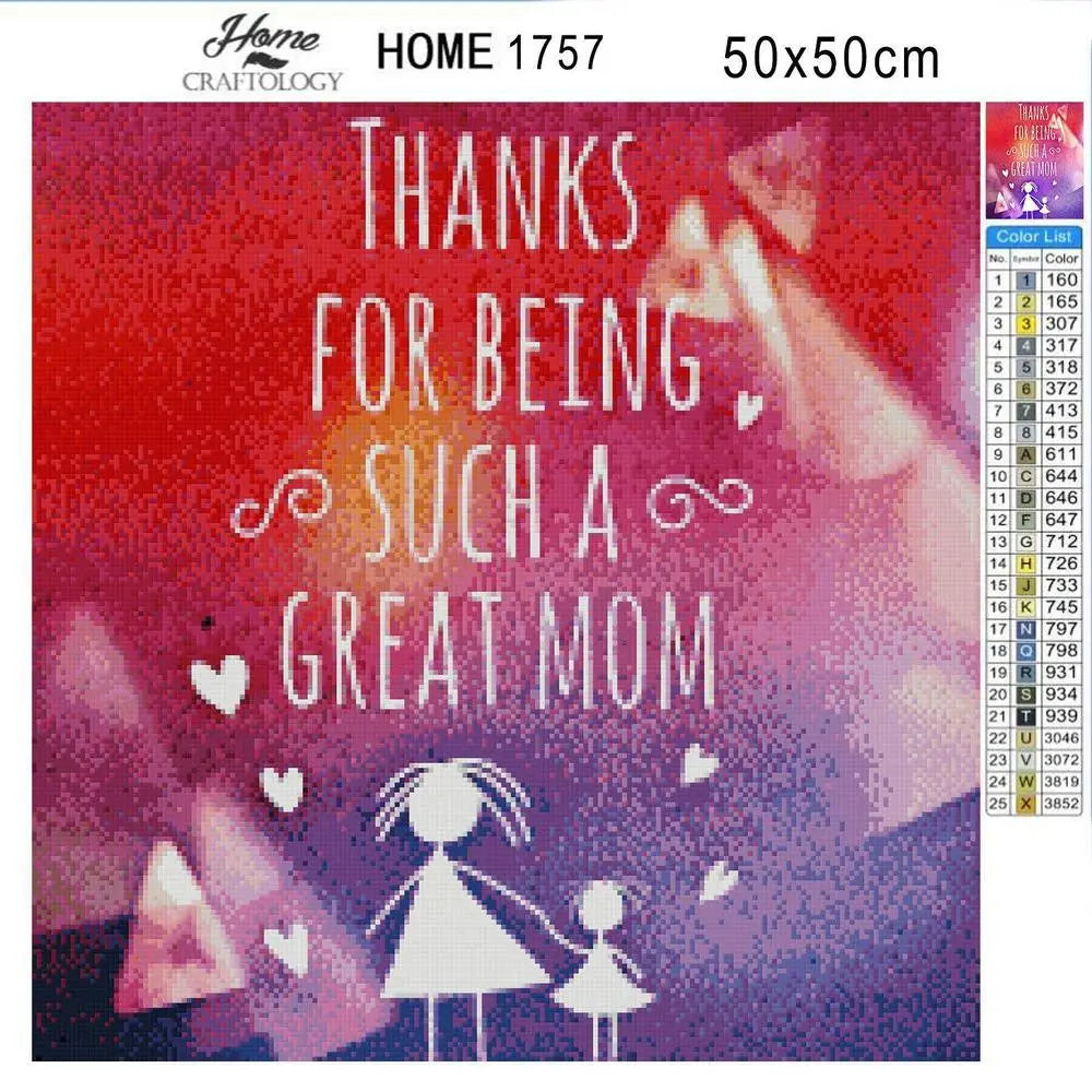 Greatest Mom - Premium Diamond Painting Kit - Diamond Painting Kit