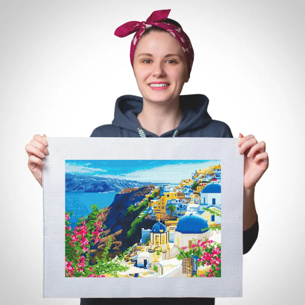 Greek Islands Kit - Cross Stitch - No Frame - Cross Stitch Kit