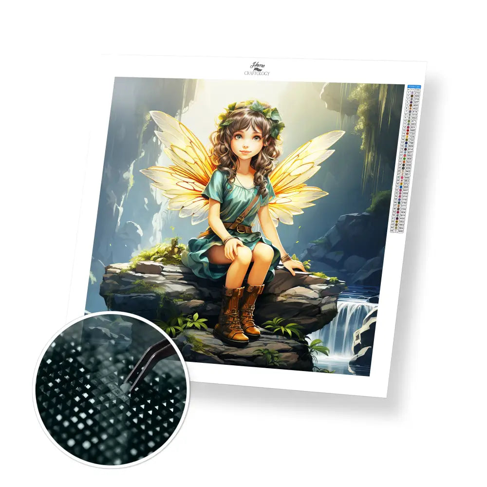 Green Fairy - Exclusive Premium Diamond Painting Kit - 30x30cm / 12x12’’ / Square (Most Popular) - Diamond Painting Kit