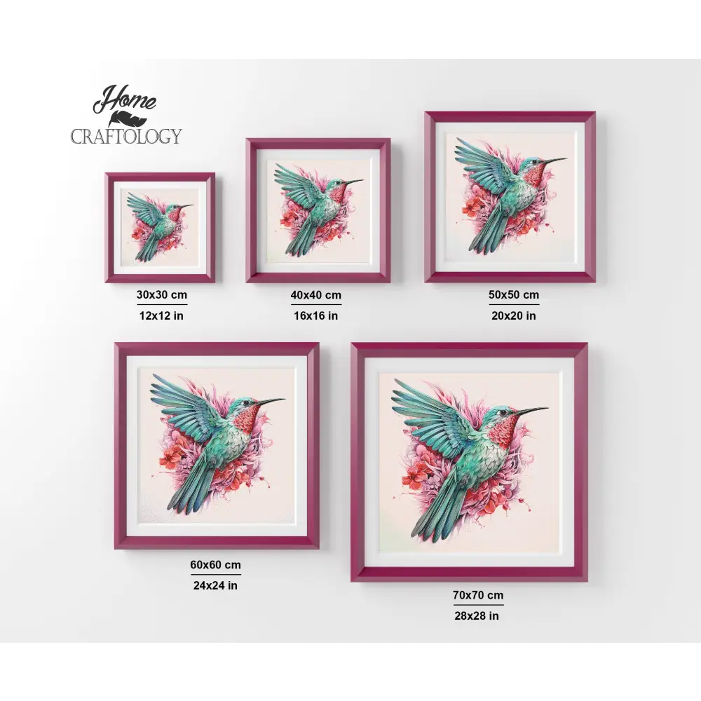 Green Hummingbird - Exclusive Premium Diamond Painting Kit - Diamond Painting Kit