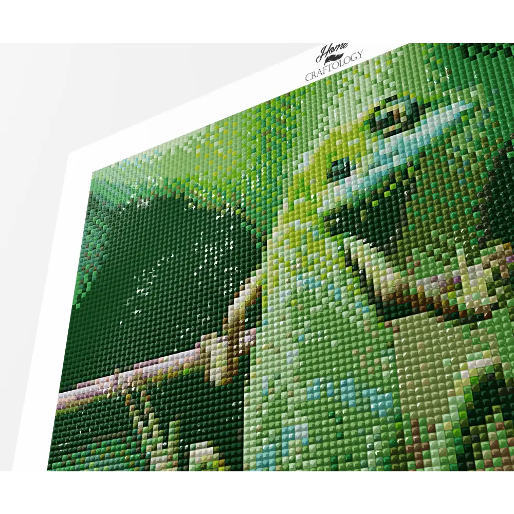 Green Lizard - Premium Diamond Painting Kit - Diamond Painting Kit