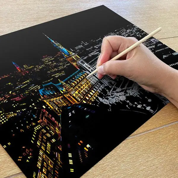 Hamburg Germany - Scratch Painting Kit - Scratch Painting
