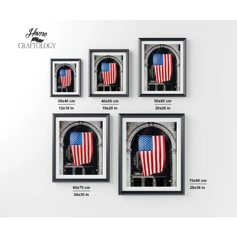 Hanging USA Flag - Premium Diamond Painting Kit - Diamond Painting Kit