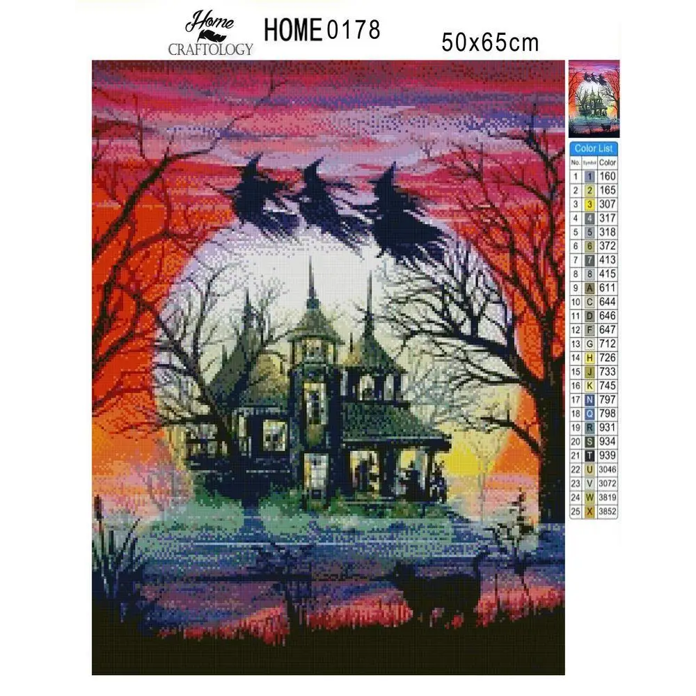 Haunted House - Premium Diamond Painting Kit - Diamond Painting Kit