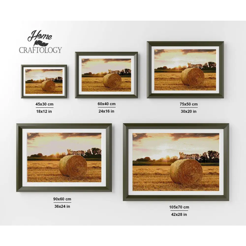 Hay Bale - Premium Diamond Painting Kit - Diamond Painting Kit