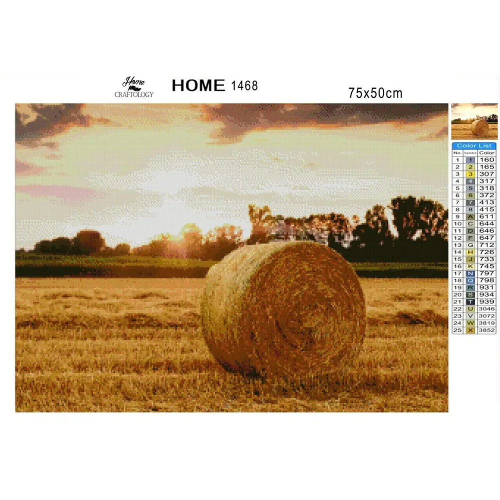 Hay Bale - Premium Diamond Painting Kit - Diamond Painting Kit