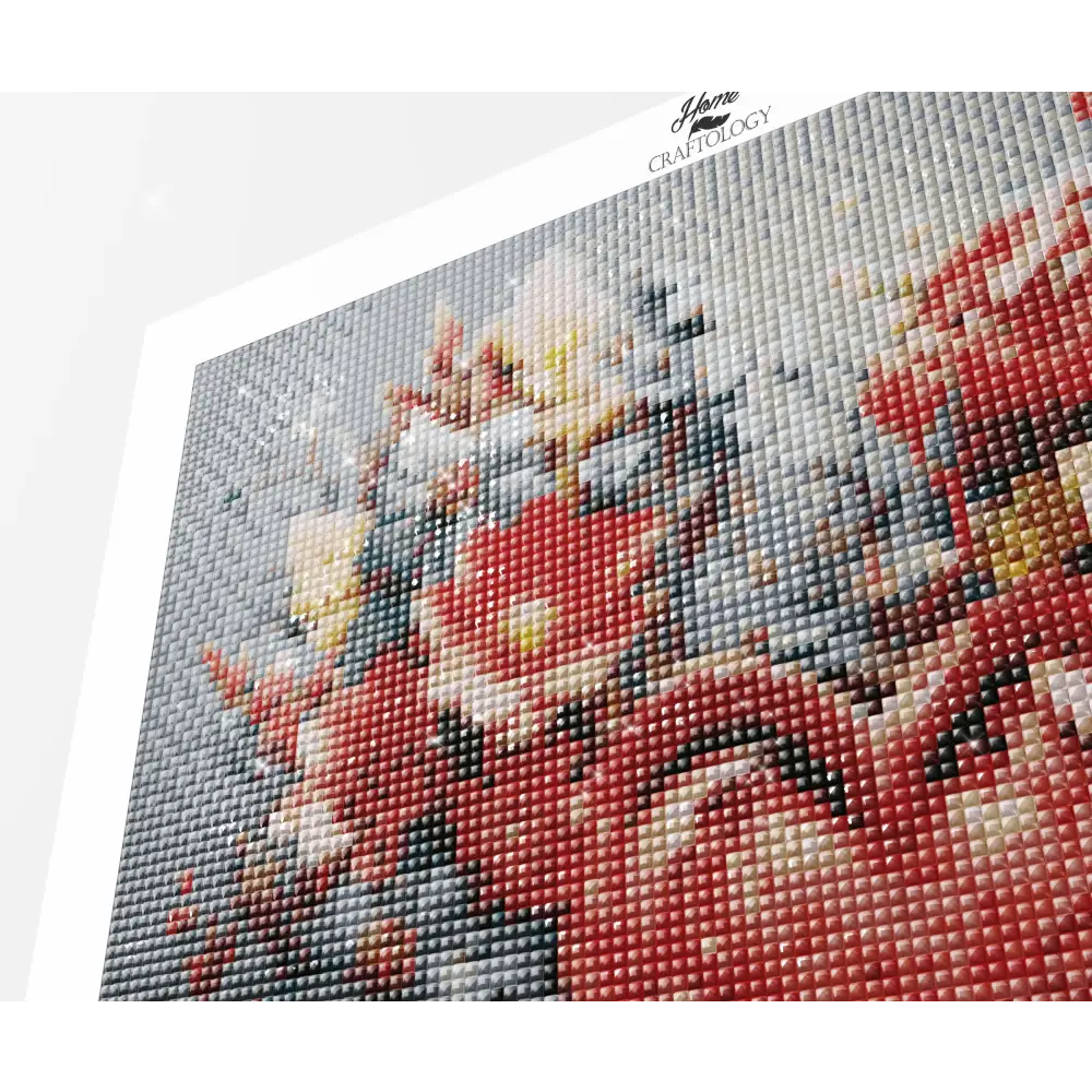 Heart Flower - Exclusive Premium Diamond Painting Kit - Diamond Painting Kit