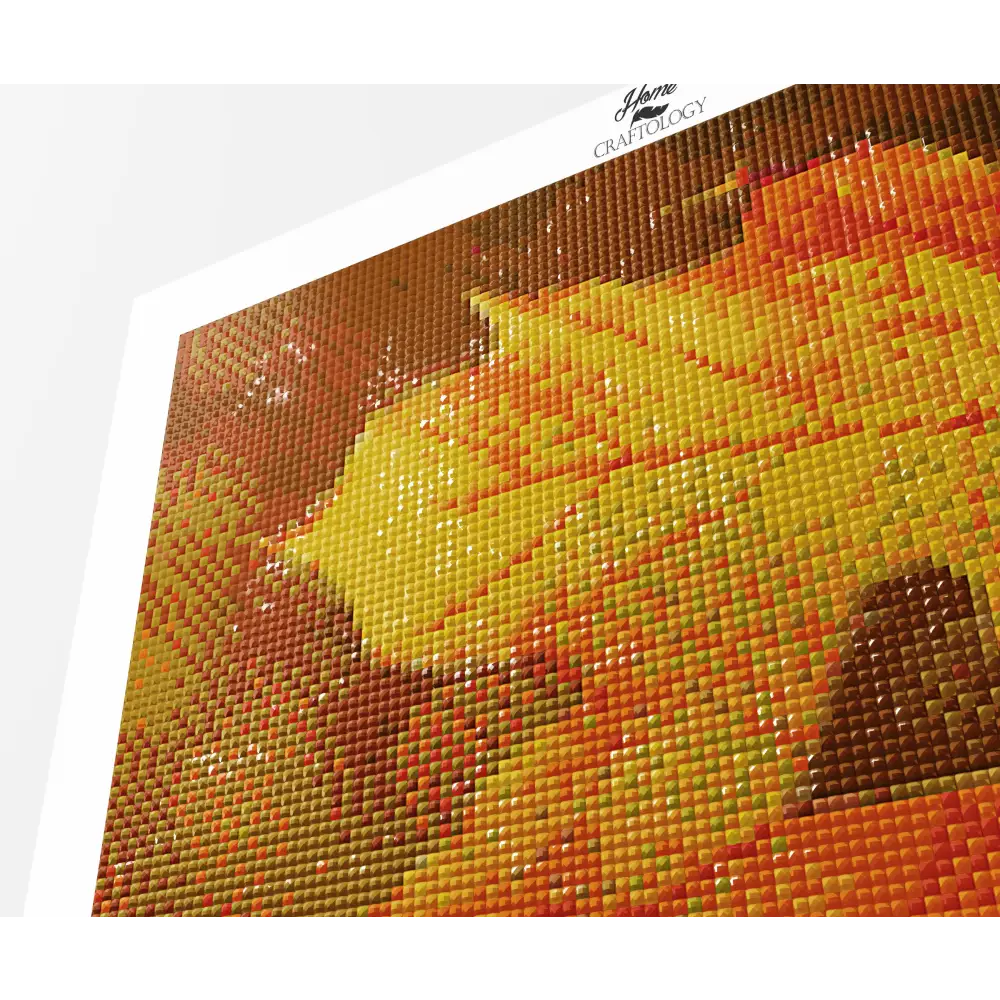 Heart on Leaf - Premium Diamond Painting Kit - Diamond Painting Kit