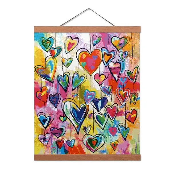 Heart Ornaments- Exclusive Premium Diamond Painting Kit - Diamond Painting Kit