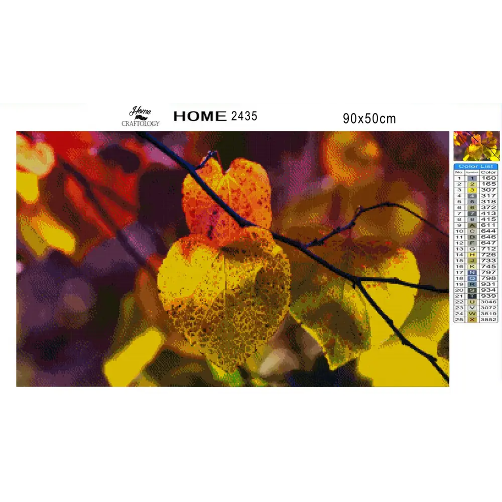 Heart Shaped Leaves - Premium Diamond Painting Kit - Diamond Painting Kit