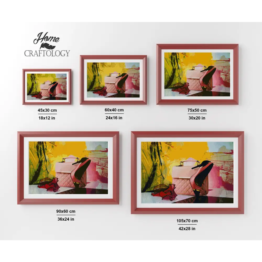 Heels and Handbag - Premium Diamond Painting Kit - Diamond Painting Kit