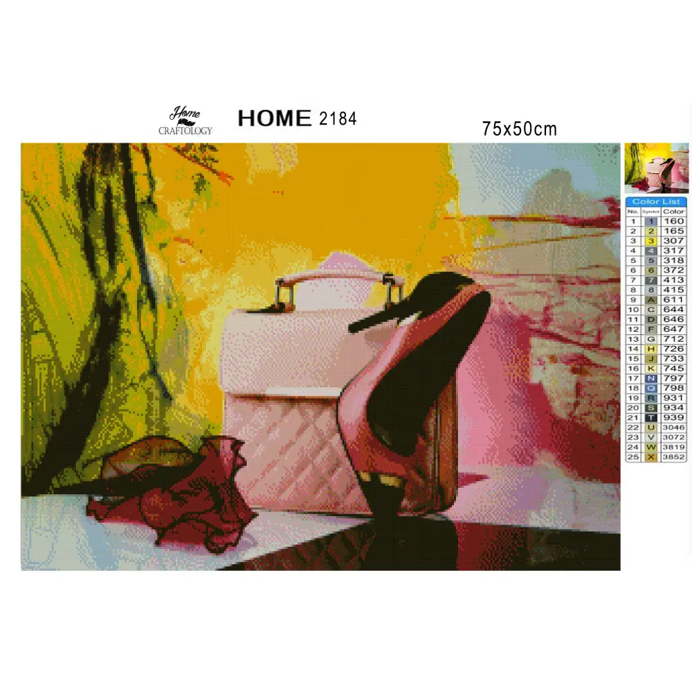 Heels and Handbag - Premium Diamond Painting Kit - Diamond Painting Kit