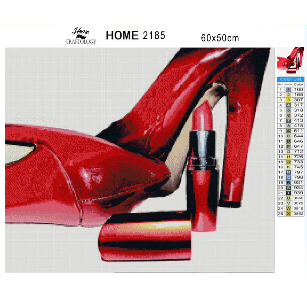 Heels and Lipstick - Premium Diamond Painting Kit - Diamond Painting Kit