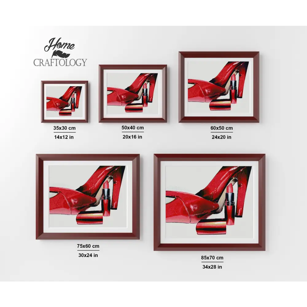 Heels and Lipstick - Premium Diamond Painting Kit - Diamond Painting Kit