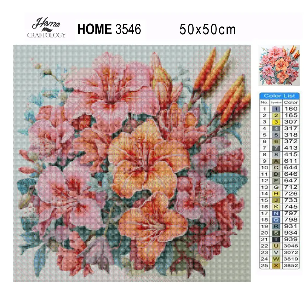 Hibiscus and Leaves - Exclusive Premium Diamond Painting Kit - Diamond Painting Kit