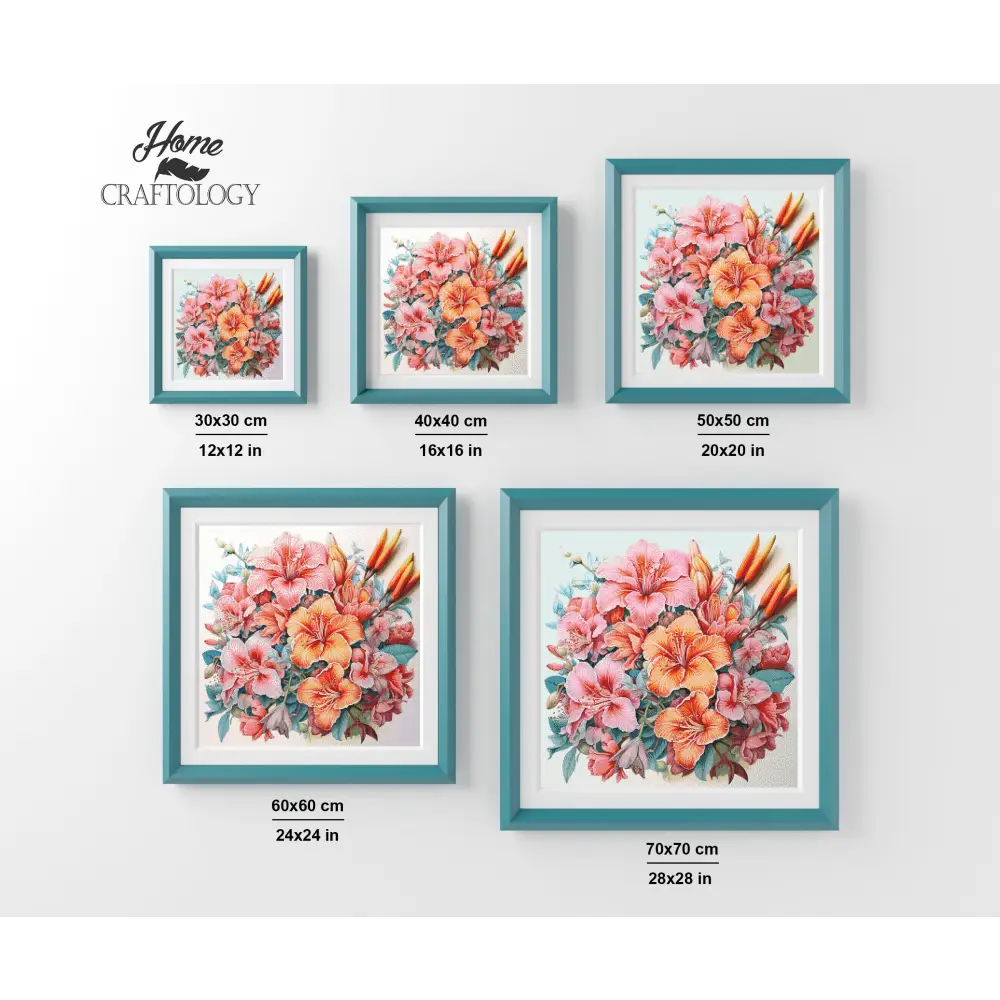 Hibiscus and Leaves - Exclusive Premium Diamond Painting Kit - Diamond Painting Kit