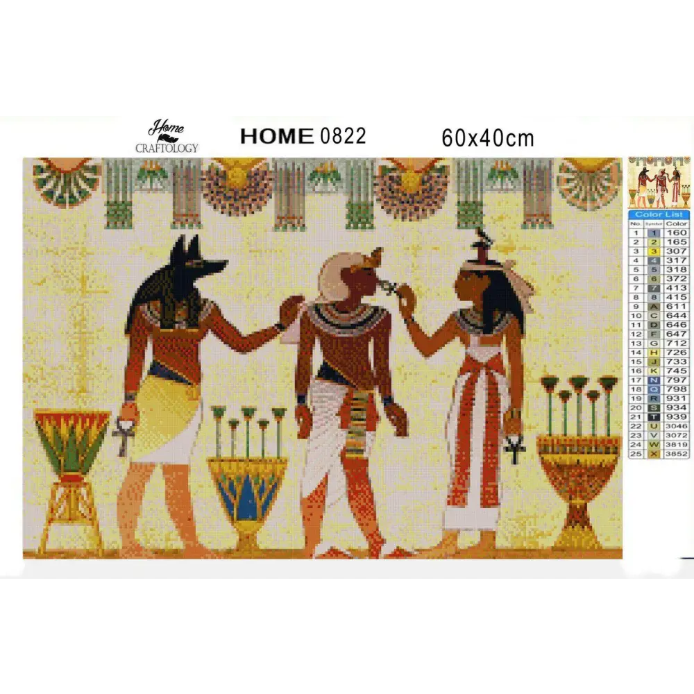 Hieroglyphics - Diamond Painting Kit - Home Craftology
