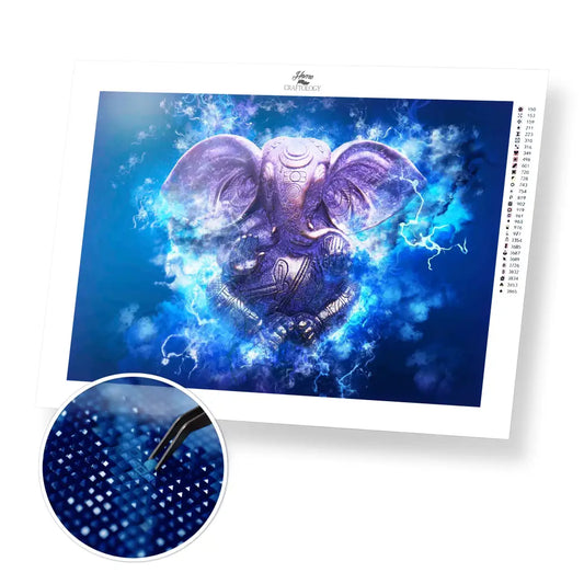 Hindu God - Premium Diamond Painting Kit - 45x30cm / 18x12’’ / Square (Most Popular) - Diamond Painting Kit