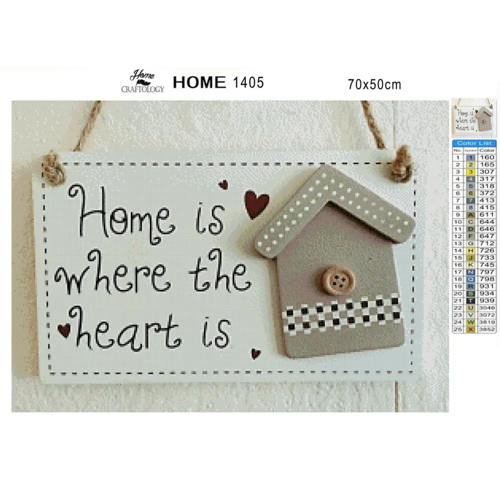 Home is Where the Heart is - Premium Diamond Painting Kit - Diamond Painting Kit