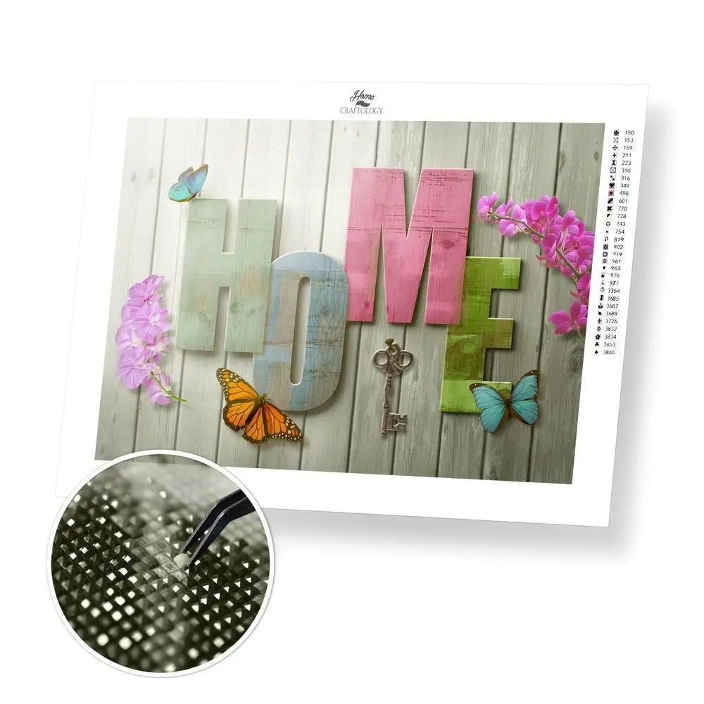 Home - Premium Diamond Painting Kit - 45x30cm / 18x12’’ / Square (Most Popular) - Diamond Painting Kit