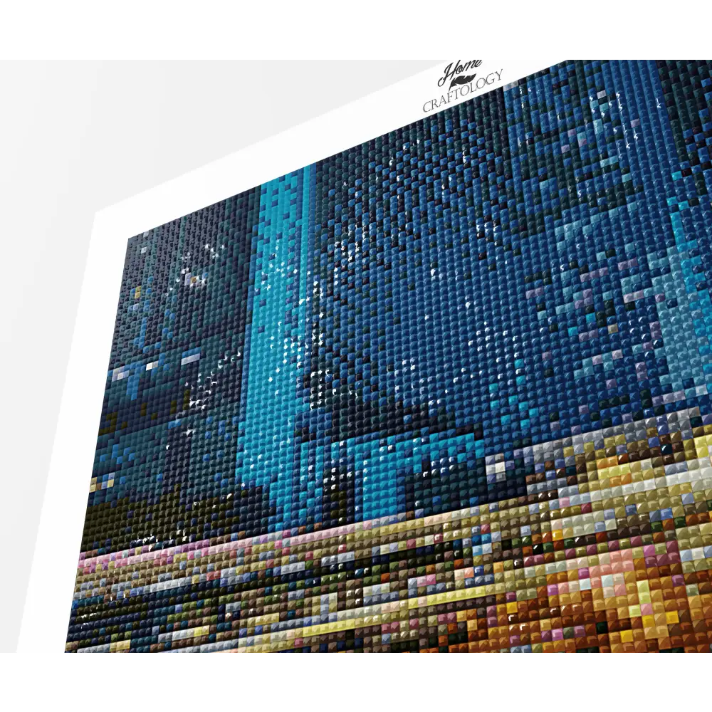 Hongkong at Night - Premium Diamond Painting Kit - Diamond Painting Kit