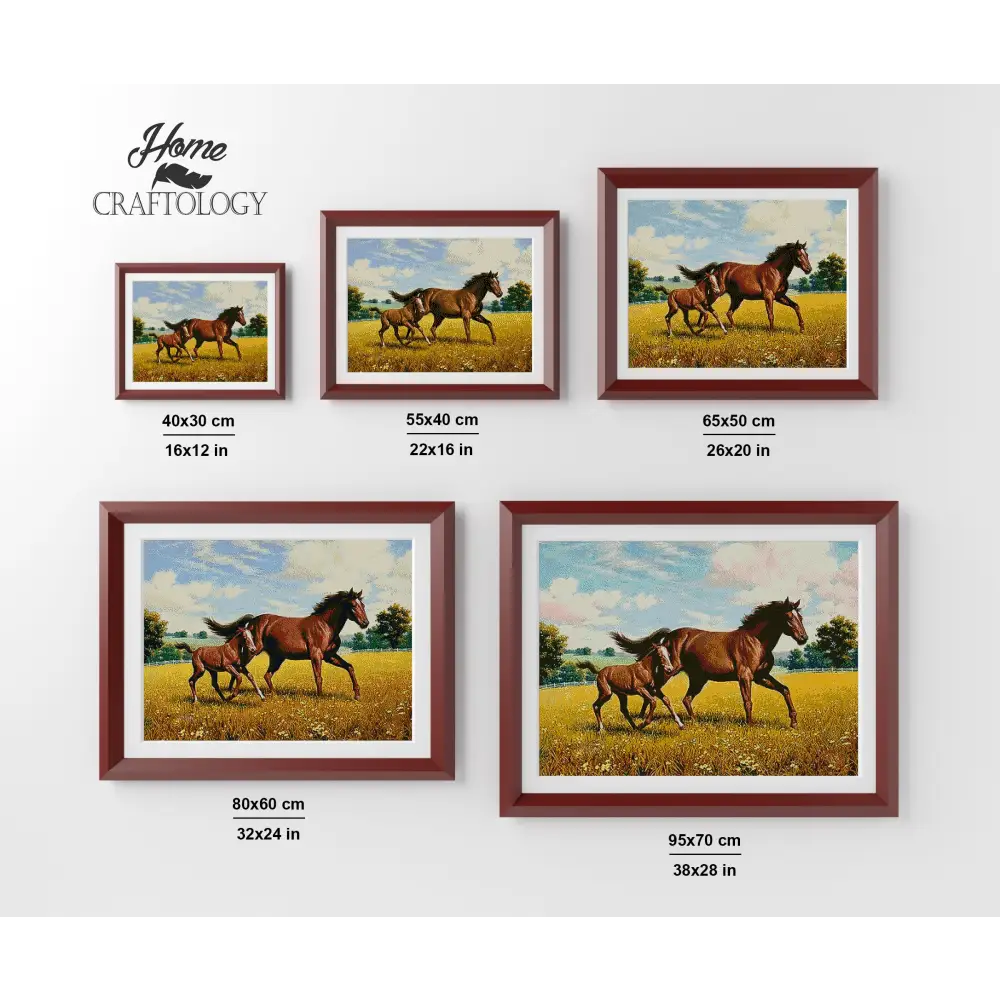 Horse and Foal - Premium Diamond Painting Kit - Diamond Painting Kit