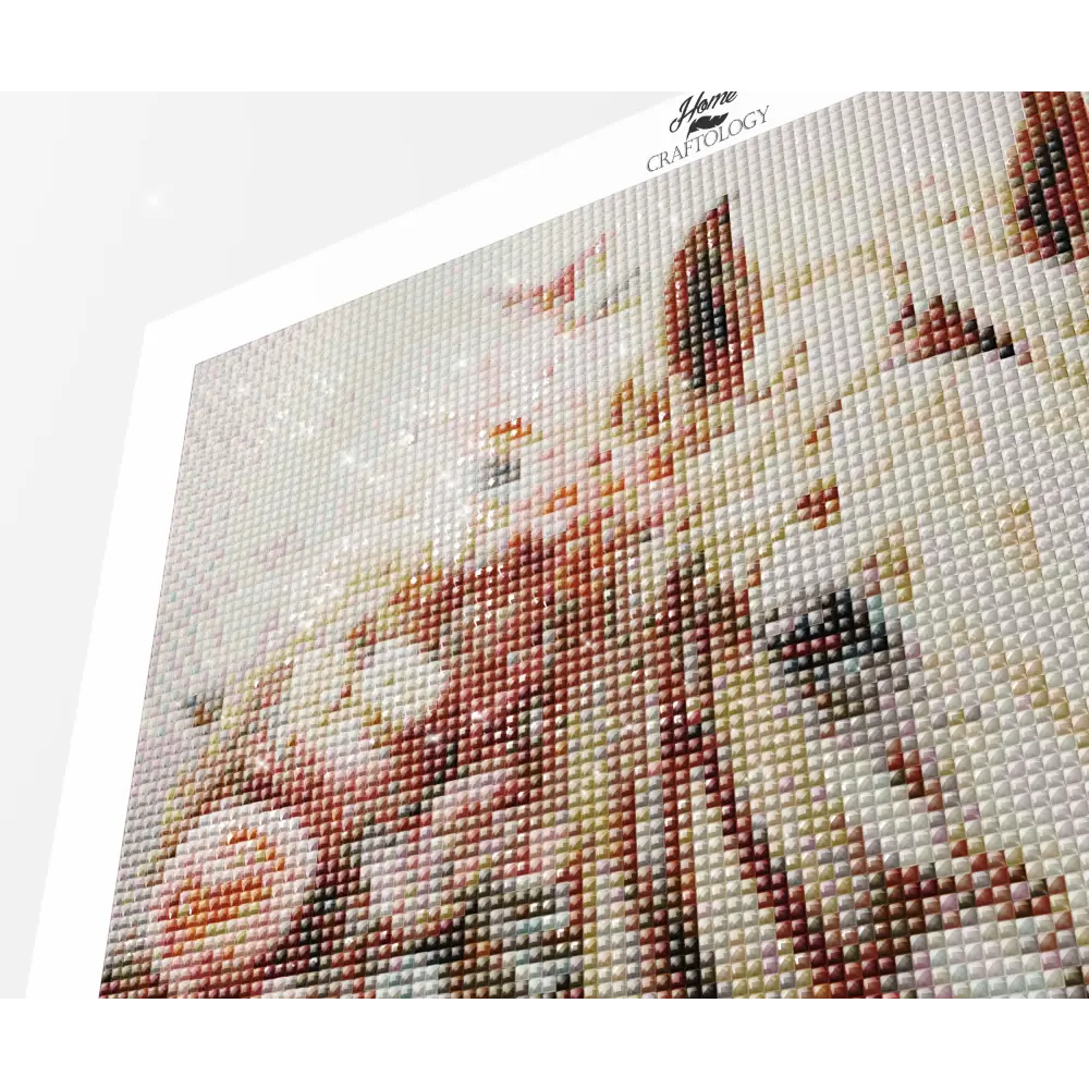 Horse with Pink Flowers - Exclusive Premium Diamond Painting Kit - Diamond Painting Kit