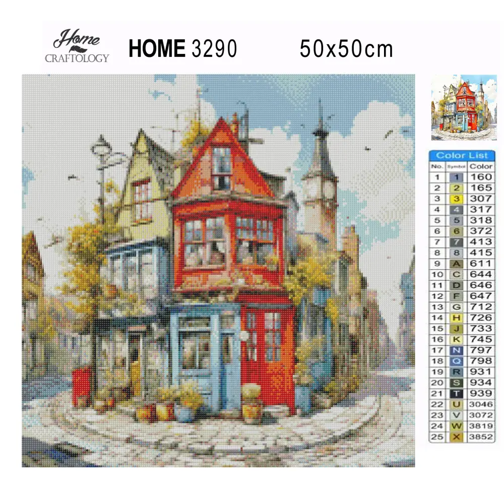 House by the Curb - Exclusive Premium Diamond Painting Kit - Diamond Painting Kit