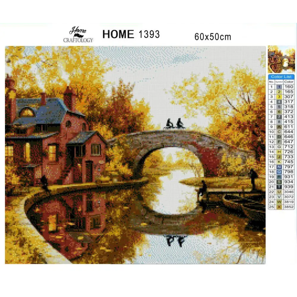 House by the River - Premium Diamond Painting Kit - Diamond Painting Kit