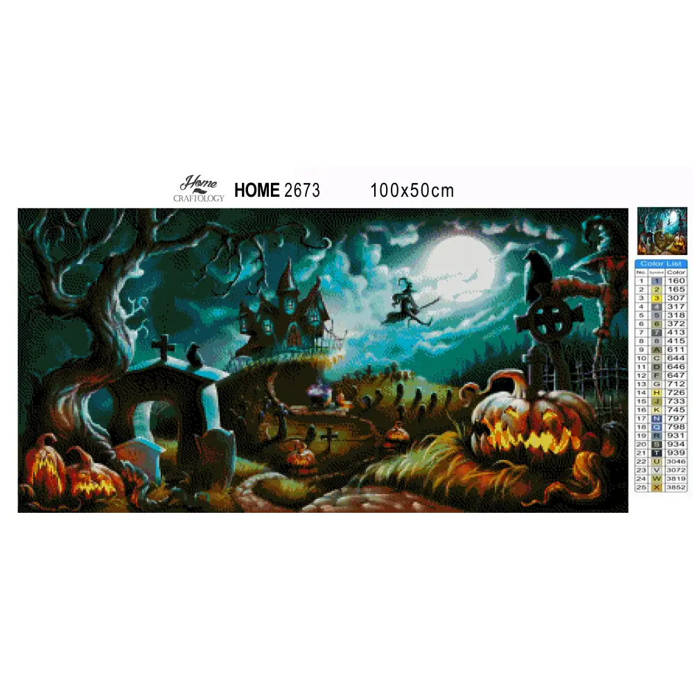 House in the Cemetery - Premium Diamond Painting Kit - Diamond Painting Kit