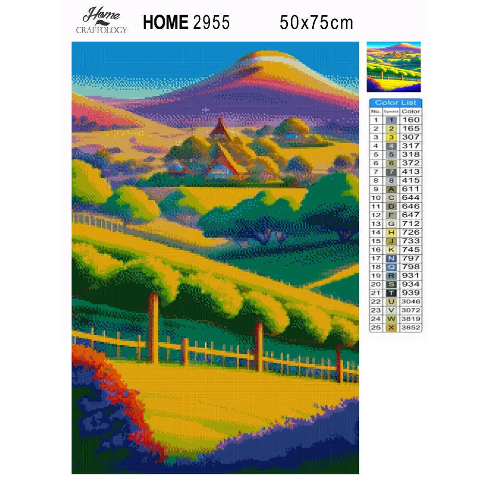 House on the Mountain - Premium Diamond Painting Kit - Diamond Painting Kit