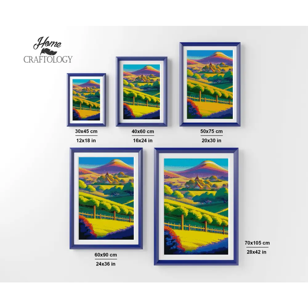 House on the Mountain - Premium Diamond Painting Kit - Diamond Painting Kit
