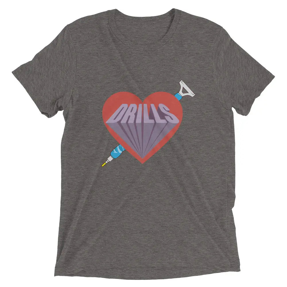 I love Diamond Drills Unisex Short sleeve t-shirt - Grey Triblend / XS