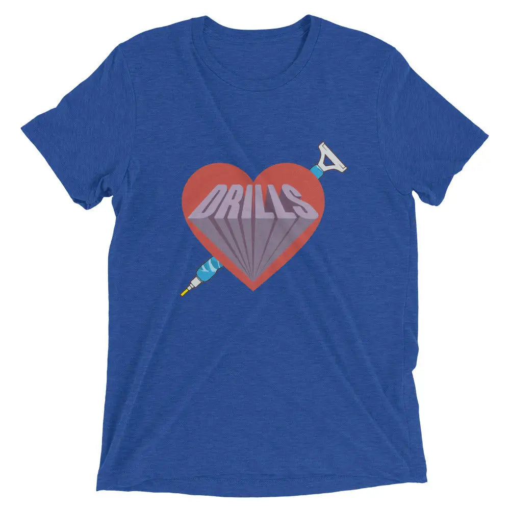 I love Diamond Drills Unisex Short sleeve t-shirt - True Royal Triblend / XS