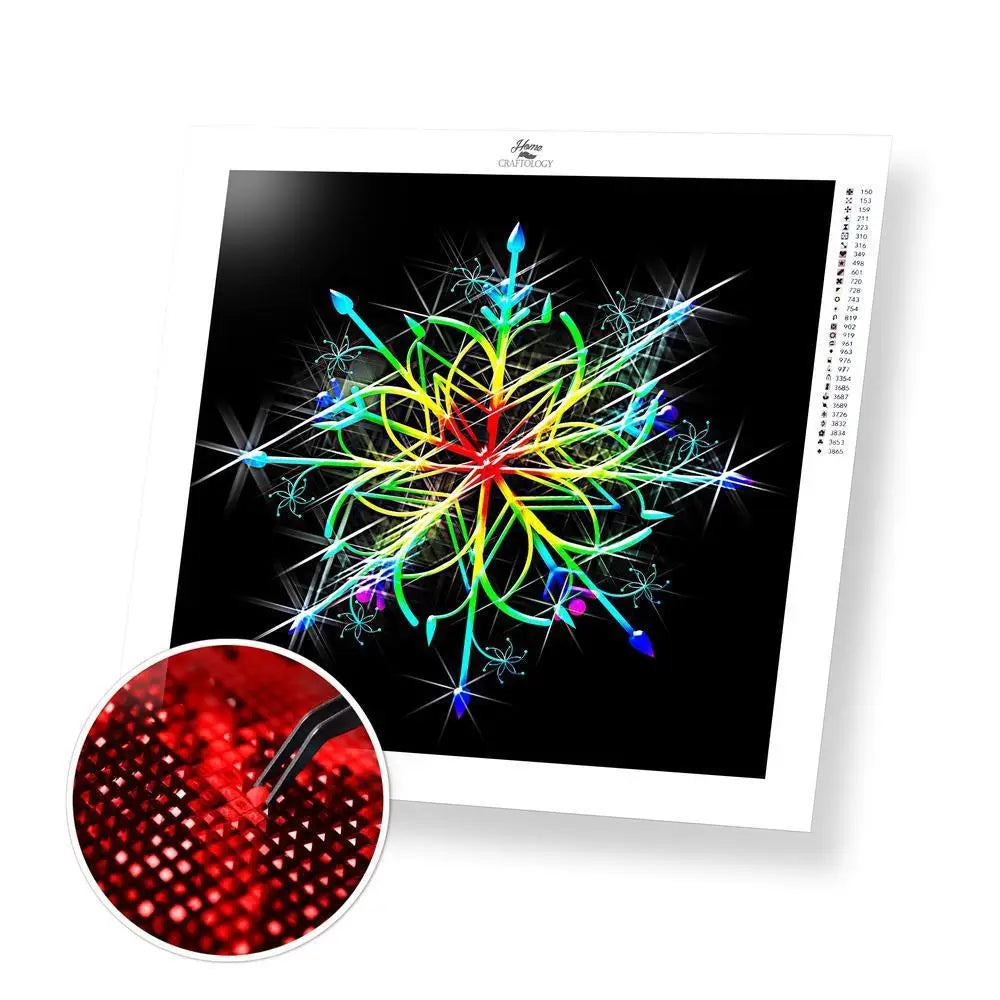 Ice Crystal - Premium Diamond Painting Kit - 30x30cm / 12x12’’ / Square (Most Popular) - Diamond Painting Kit