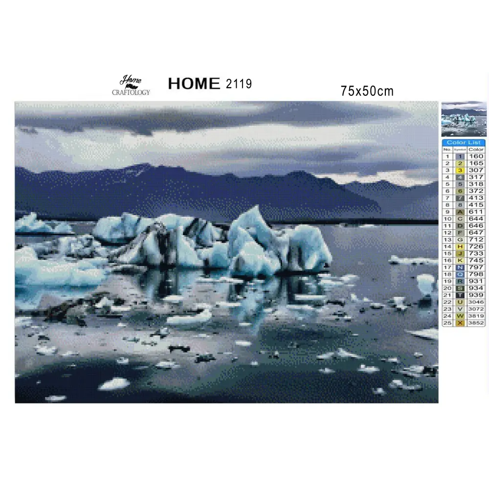 Icebergs - Premium Diamond Painting Kit - Diamond Painting Kit