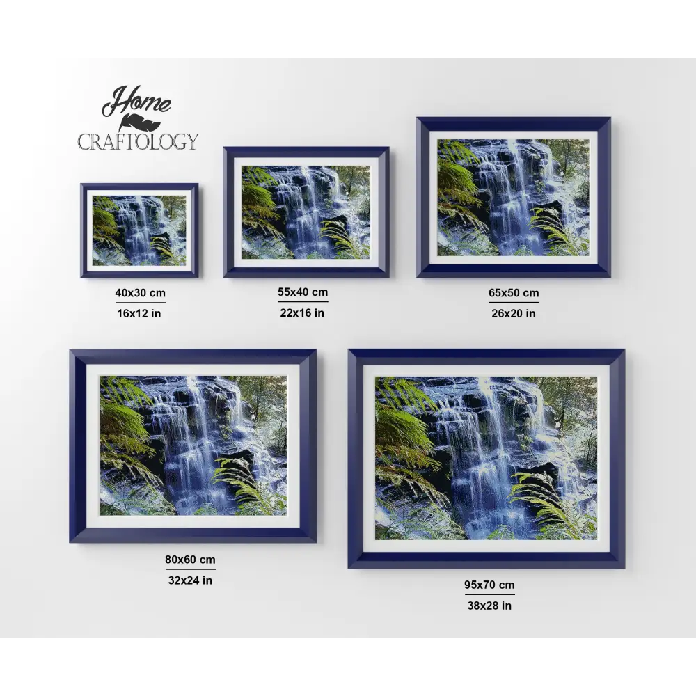 Idyll Waterfall - Premium Diamond Painting Kit - Diamond Painting Kit