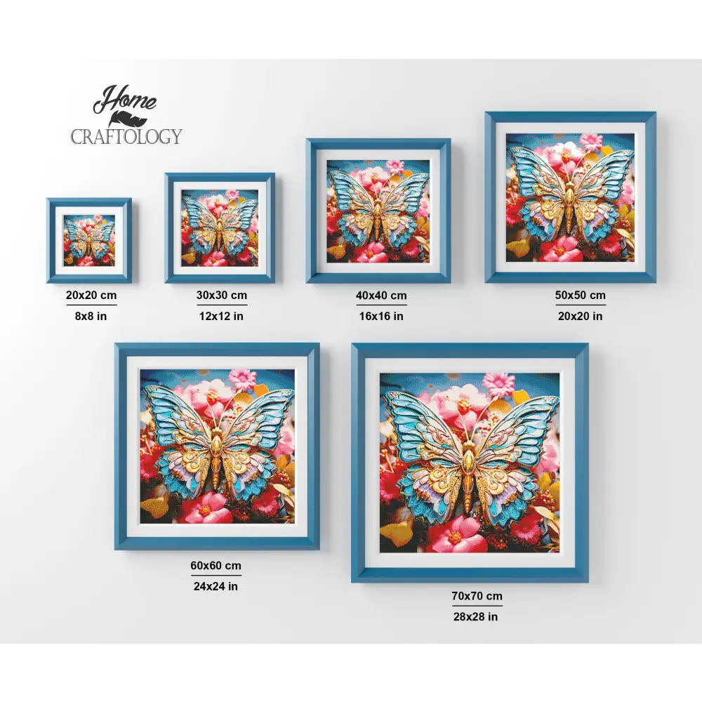Intricate Butterfly Design - Exclusive Premium Diamond Painting Kit - Diamond Painting Kit