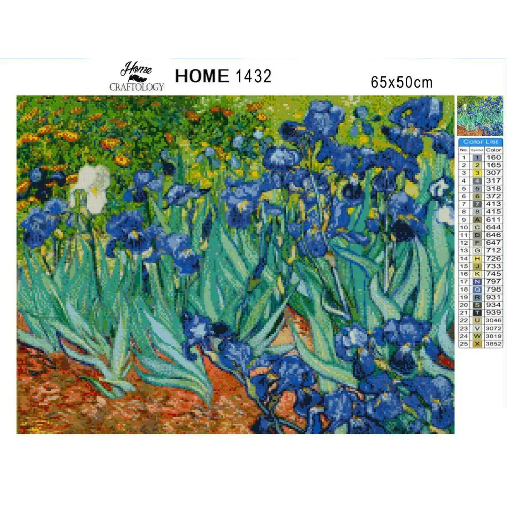 Irises - Premium Diamond Painting Kit - Diamond Painting Kit
