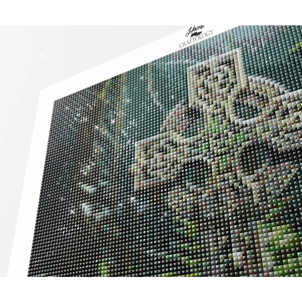 Irish Cross in the Forest - Exclusive Premium Diamond Painting Kit - Diamond Painting Kit