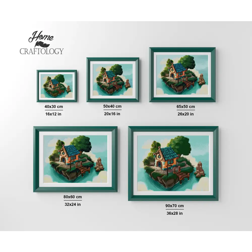 Island House - Premium Diamond Painting Kit - Diamond Painting Kit