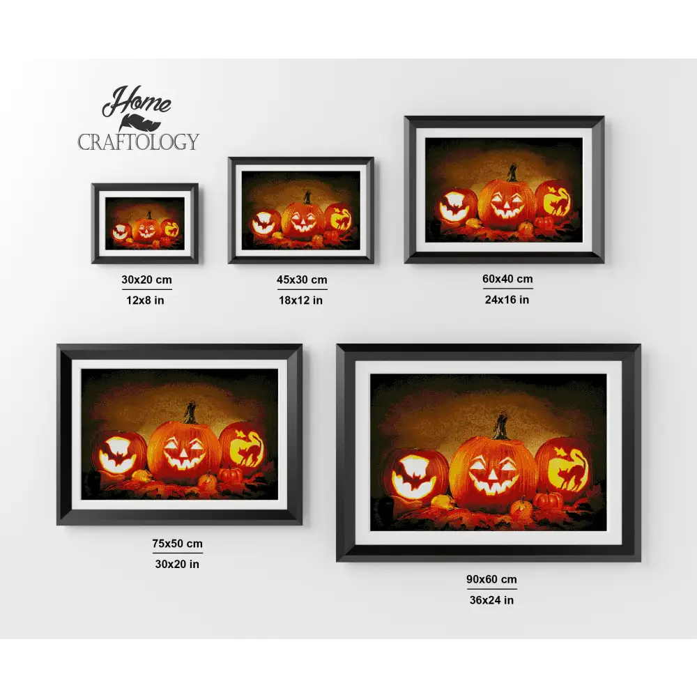Jack-o-lanters - Premium Diamond Painting Kit - Diamond Painting Kit