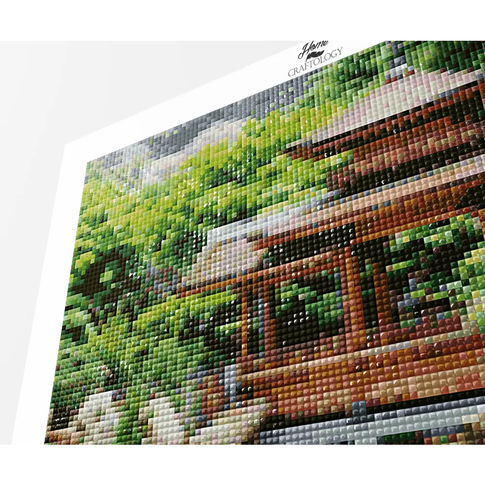 Japanese Garden with Pond - Premium Diamond Painting Kit - Diamond Painting Kit