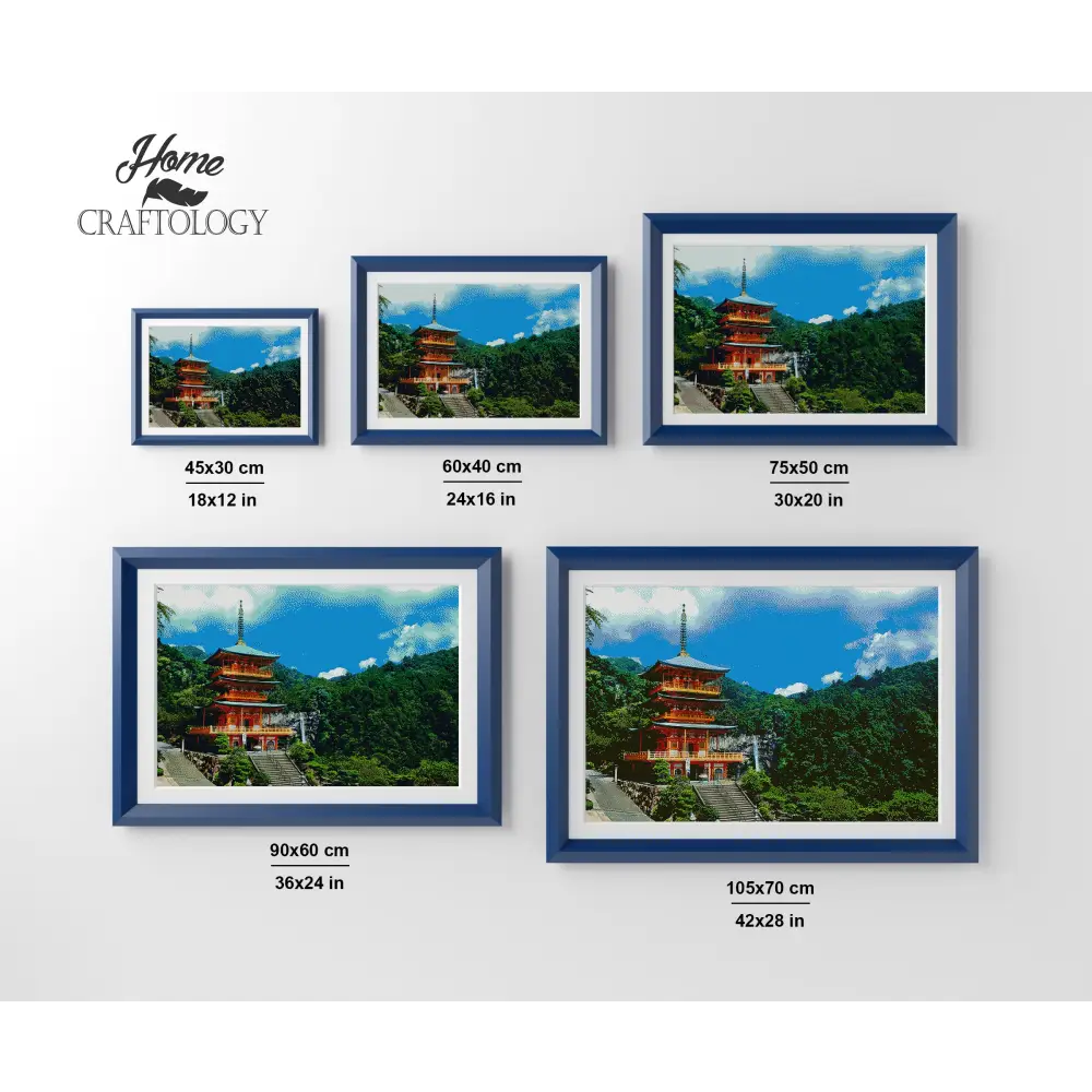 Japanese Temple - Premium Diamond Painting Kit - Diamond Painting Kit