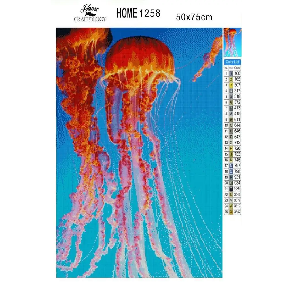 Jellyfish - Diamond Painting Kit - Home Craftology