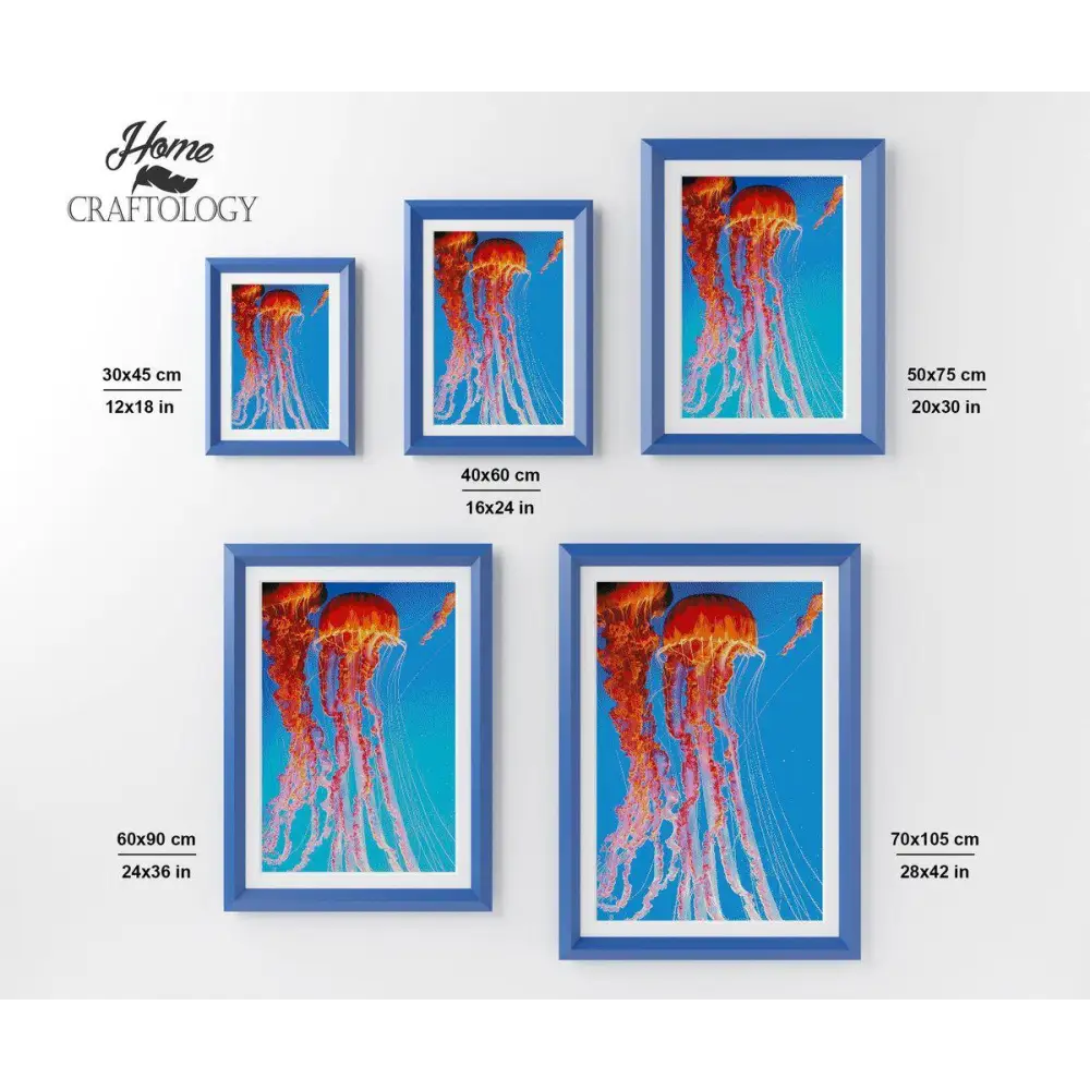 Jellyfish - Premium Diamond Painting Kit - Diamond Painting Kit