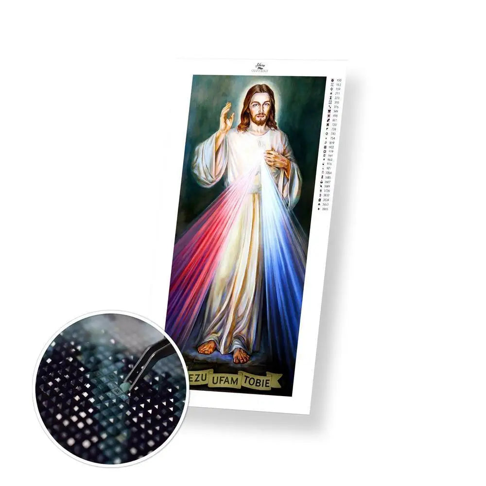 Jesus - Premium Diamond Painting Kit - 30x70cm / 12x28’’ / Square (Most Popular) - Diamond Painting Kit